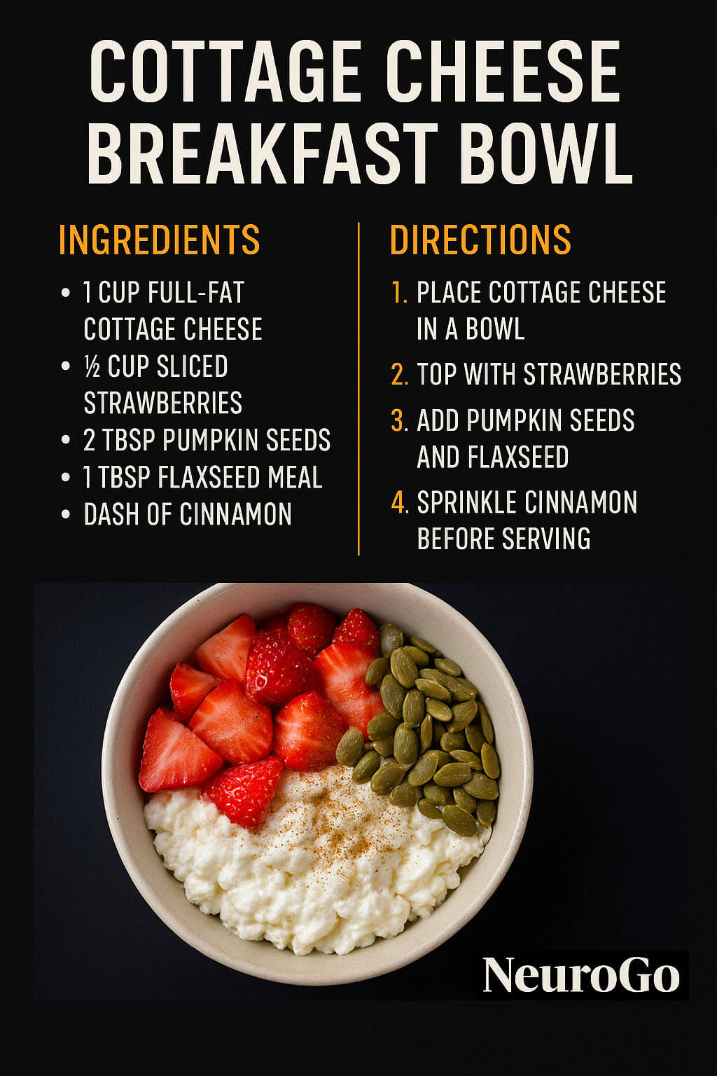Cottage Cheese Breakfast Bowl
